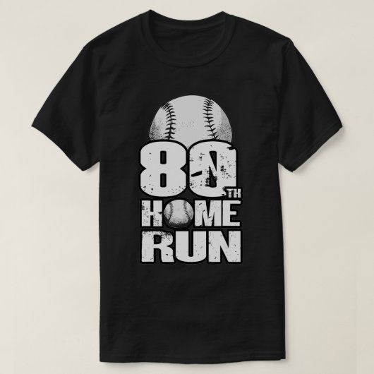 80歳ヴィンテージ野球第80期家畜 Tシャツ (デザイン正面)