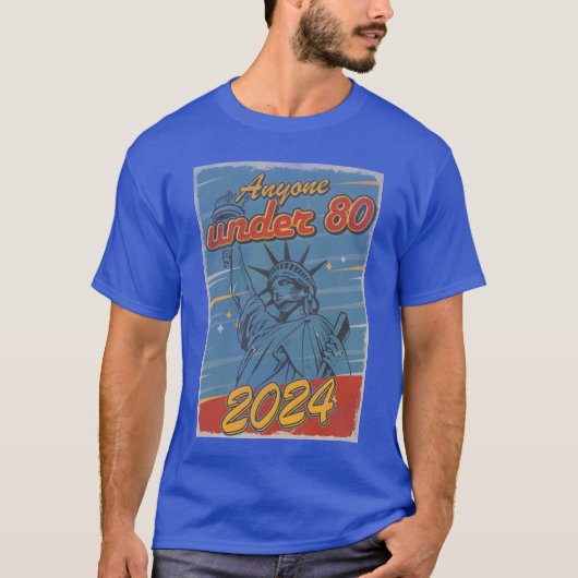 80歳以下 2024年アメリカ選挙少年 Tシャツ (正面)