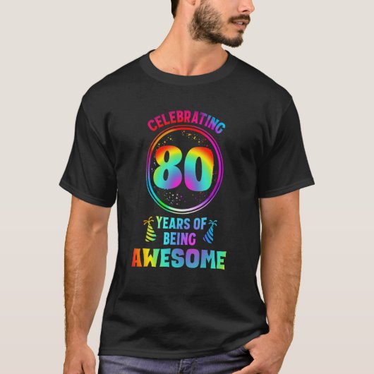 80歳素晴らし80歳B Tシャツ (正面)
