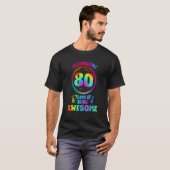 80歳素晴らし80歳B Tシャツ (正面フル)