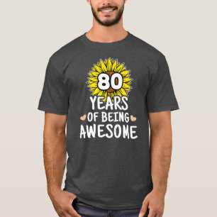 80歳素晴らし80誕生日80歳 Tシャツ