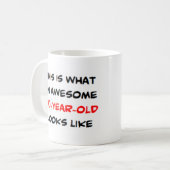 80歳素晴らし、 コーヒーマグカップ (正面左)