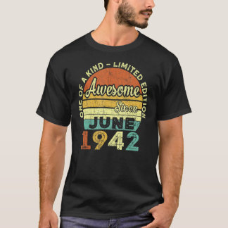 80歳1942年6月80誕生日 Tシャツ