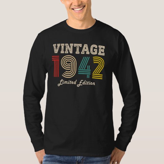 80歳1942年80誕生日 Tシャツ (正面)
