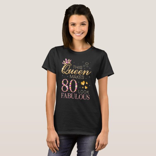 80歳80歳、1942年80歳の誕生日から素晴らしい Tシャツ (正面フル)