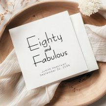 80歳 誕生日パーティー 名前 日付 Eighty and Fabulous