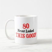 80決してよいこれを見ませんでした コーヒーマグカップ (左)