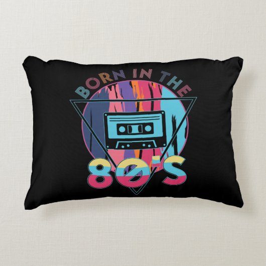 80生まれのヴィンテージカセットテープに アクセントクッション (正面)
