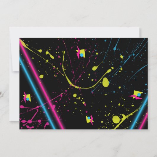 80生まれの2つの写真でThen & Now招待状 招待状 (裏面)