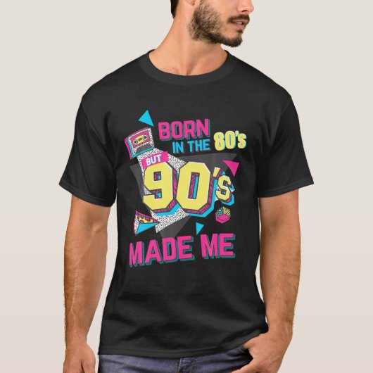 80生まれ年代で90年代にギフトを作った。私は80S Lが大好き Tシャツ (正面)