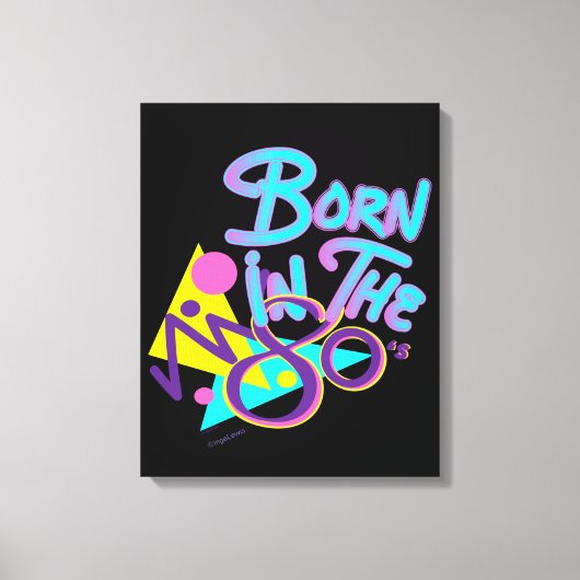 80生まれ年代にクールはモダンAge Art Canvas Print キャンバスプリント (正面)