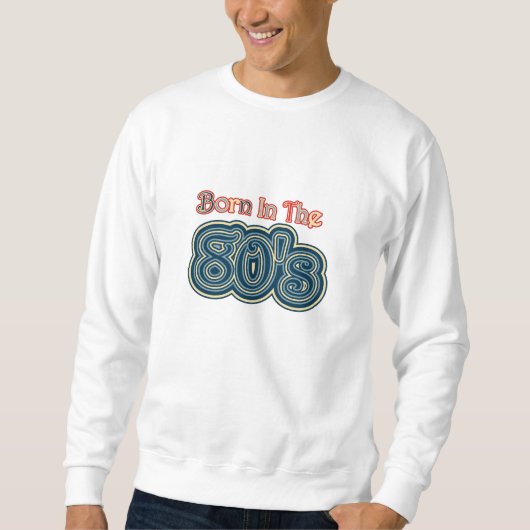80生まれ年代のレトロ スウェットシャツ (正面)