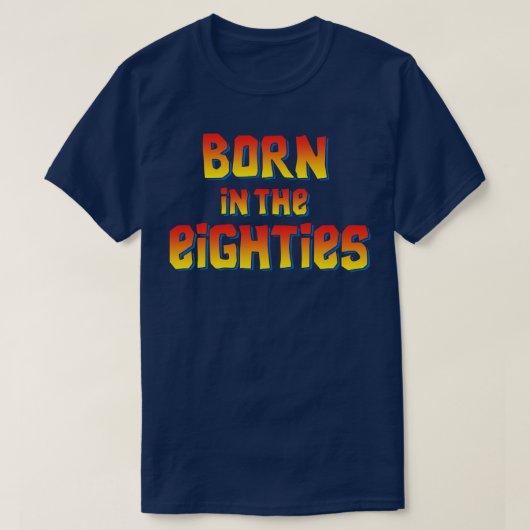 80生まれ年代のヴィンテージ誕生日プレゼント Tシャツ (デザイン正面)