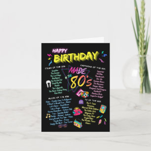 80生まれ年代の誕生日カードのおもしろい事実 カード