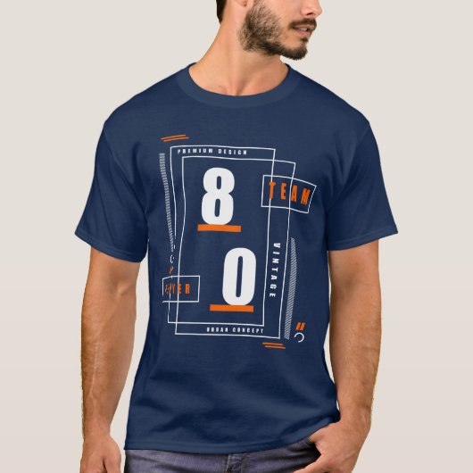 80番の女の子 Tシャツ (正面)