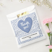 80番目の乱数パターンブルー/ホワイト フェイバーバッグ (封をした状態)