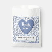 80番目の乱数パターンブルー/ホワイト フェイバーバッグ (正面)