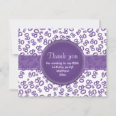 80番目の紫/白の数字パターン (正面)