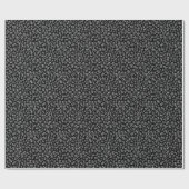 80番目の誕生日の黒/白の数字パターン(S) ラッピングペーパー (フラット)