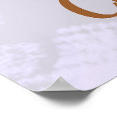 80番目の誕生日エレガントパーティー ポスター (角)