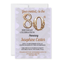 80番目の誕生日エレガントパーティー