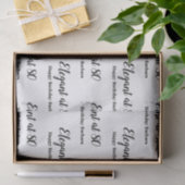 80番目の誕生日エレガント(80個にパーソナライズ) 薄葉紙 (ギフト)