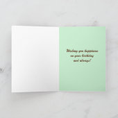 80番目の誕生日カード名前をカスタムする カード (内部)