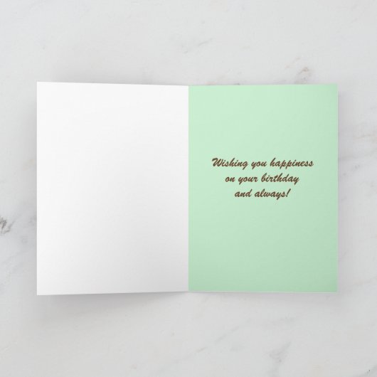 80番目の誕生日カード名前をカスタムする カード (内部)