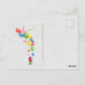 80番目の誕生日カード招待状 ポストカード (裏面)