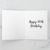 80番目の誕生日カード カード (内部)