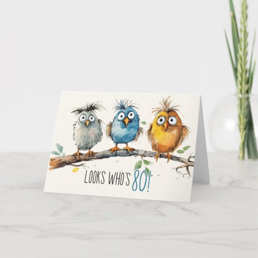 80番目の誕生日カード サンキューカード (正面)