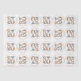 80番目の誕生日ティッシュペーパー 薄葉紙