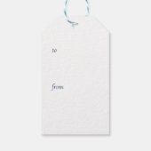 80番目の誕生日フローラ番号80の宛先および宛先 ギフトタグ (裏面)