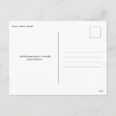 80番目の誕生日写真テンプレート招待状 シーズンポストカード (裏面)