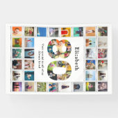 80番目の誕生日写真テンプレート 横断幕 (横)