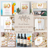 80番目の誕生日応援から80年間のフローラ金ゴールド番号 Tシャツ