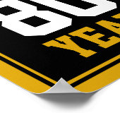 80番目の誕生日応援とビールから80年 ポスター (角)