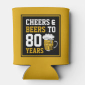 80番目の誕生日応援とビールから80年 缶クーラー (裏面)