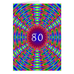 80番目の誕生日抽象芸術トリップ(幻覚体験)のような渦