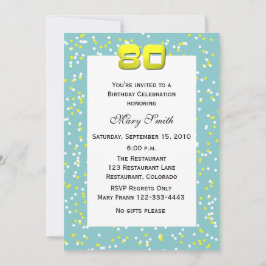 80番目の誕生日招待状紙吹雪 招待状