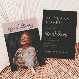 80番目の誕生日招待状 |写真80誕生日 招待状