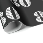 80番目の誕生日文字 ラッピングペーパー (ロールコーナー)