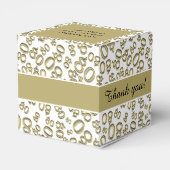 80番目の誕生日金ゴールド番号パターン フェイバーボックス (裏面サイド)