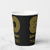 80番目の誕生日:インスパイアアールデコ「80」の検索と名前 紙コップ (左)