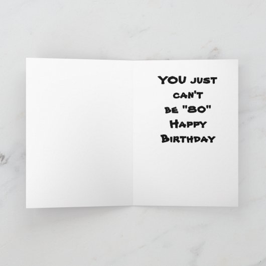 **80番目の誕生日** TRUEに設定できない場合、OTTERカードと表示される カード (内部)