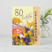 80番目の誕生祝いパーティの招待状 招待状 (スタンド正面)