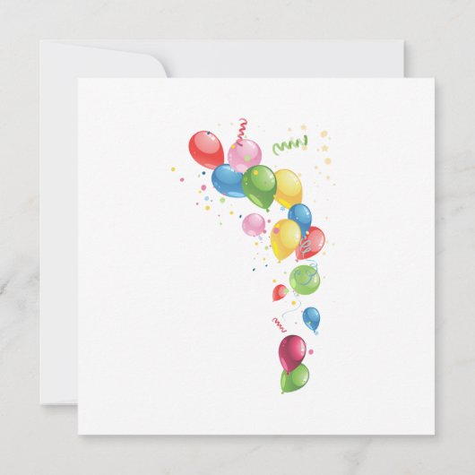 80番目の誕生祝い招待状招待状 招待状 (裏面)