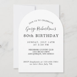 80番目の誕生祝い招待状招待状 招待状
