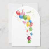 80番目の誕生祝い招待状招待状 招待状 (裏面)