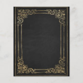 80番目 | ヴィンテージビクトリアンブック誕生日招待状 (裏面)